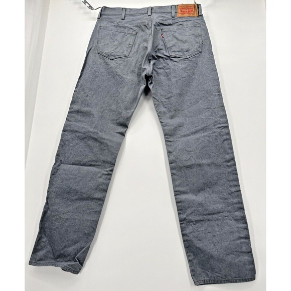 Levi Strauss 501 Size 38x33 Gray Pristine conditio gray clean see notes - Picture 4 of 10